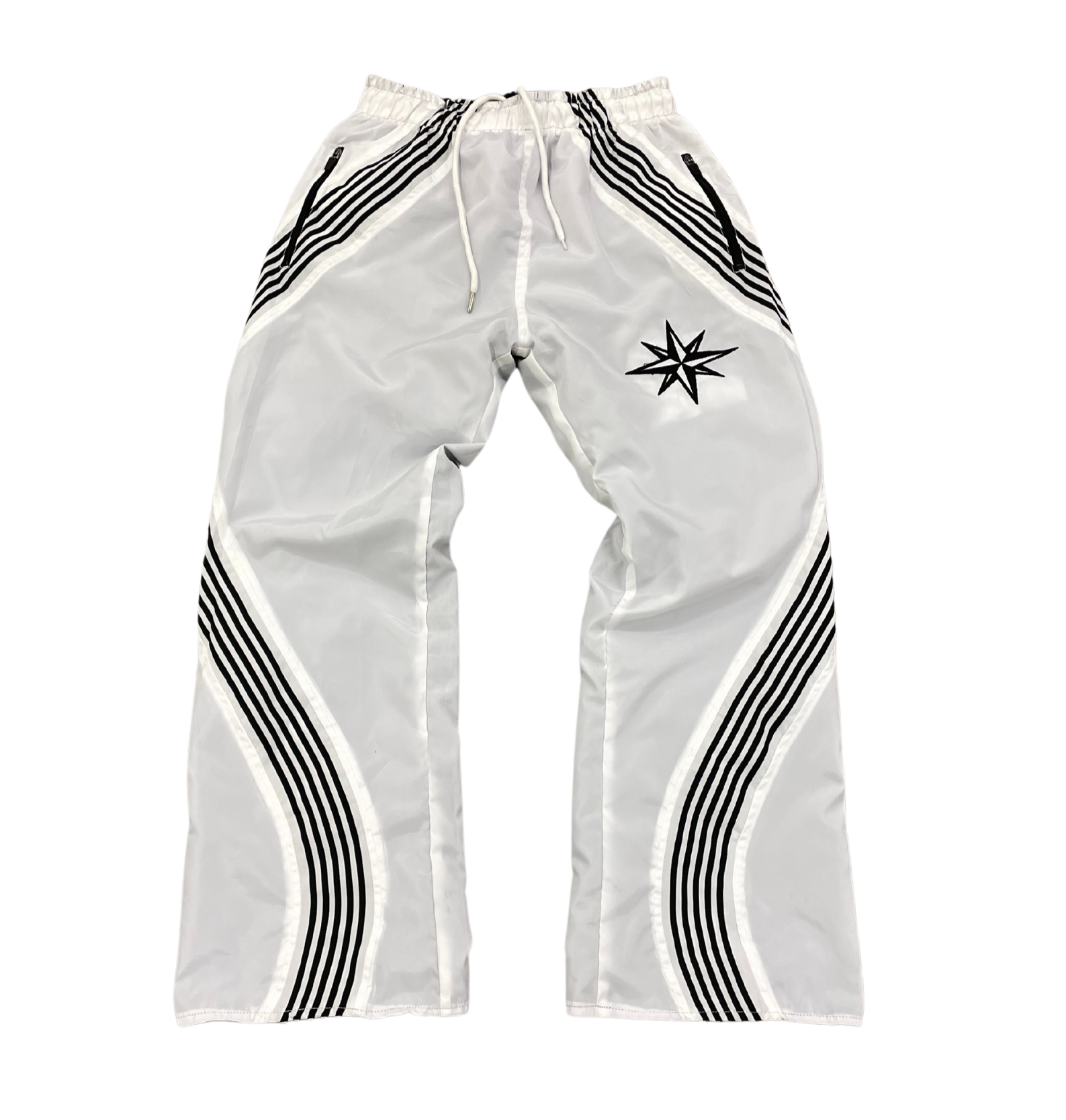 "Jet Black" Reversible Nylon TrackPants